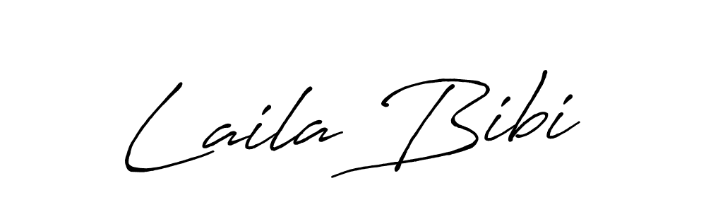 How to make Laila Bibi name signature. Use Antro_Vectra_Bolder style for creating short signs online. This is the latest handwritten sign. Laila Bibi signature style 7 images and pictures png