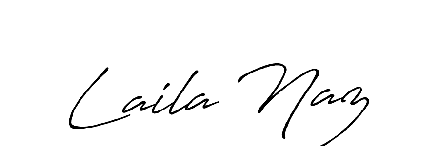 Make a beautiful signature design for name Laila Naz. With this signature (Antro_Vectra_Bolder) style, you can create a handwritten signature for free. Laila Naz signature style 7 images and pictures png