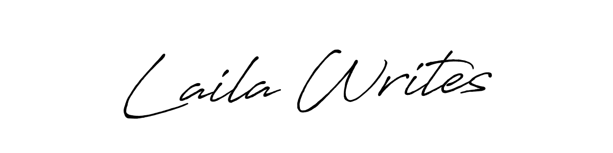 Also You can easily find your signature by using the search form. We will create Laila Writes name handwritten signature images for you free of cost using Antro_Vectra_Bolder sign style. Laila Writes signature style 7 images and pictures png