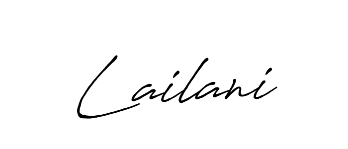 Design your own signature with our free online signature maker. With this signature software, you can create a handwritten (Antro_Vectra_Bolder) signature for name Lailani. Lailani signature style 7 images and pictures png