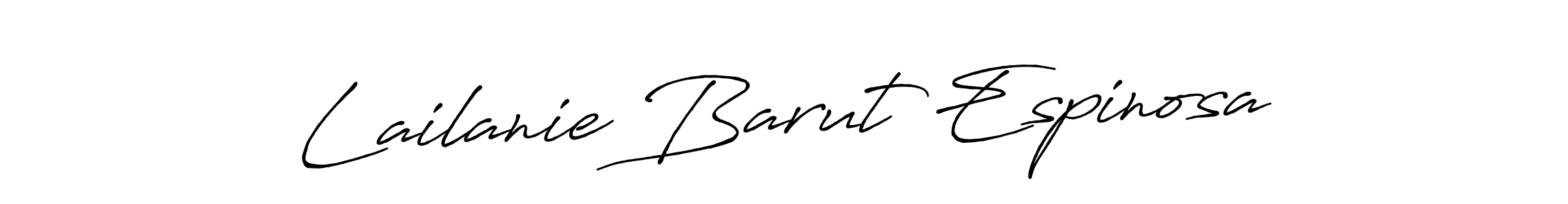 Lailanie Barut Espinosa stylish signature style. Best Handwritten Sign (Antro_Vectra_Bolder) for my name. Handwritten Signature Collection Ideas for my name Lailanie Barut Espinosa. Lailanie Barut Espinosa signature style 7 images and pictures png