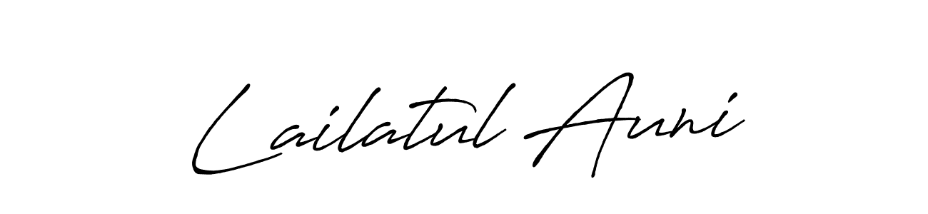This is the best signature style for the Lailatul Auni name. Also you like these signature font (Antro_Vectra_Bolder). Mix name signature. Lailatul Auni signature style 7 images and pictures png