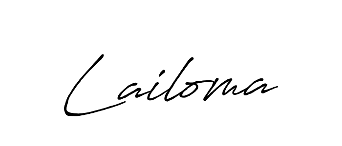 How to make Lailoma name signature. Use Antro_Vectra_Bolder style for creating short signs online. This is the latest handwritten sign. Lailoma signature style 7 images and pictures png