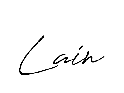 How to make Lain signature? Antro_Vectra_Bolder is a professional autograph style. Create handwritten signature for Lain name. Lain signature style 7 images and pictures png