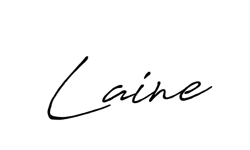 Also You can easily find your signature by using the search form. We will create Laine name handwritten signature images for you free of cost using Antro_Vectra_Bolder sign style. Laine signature style 7 images and pictures png