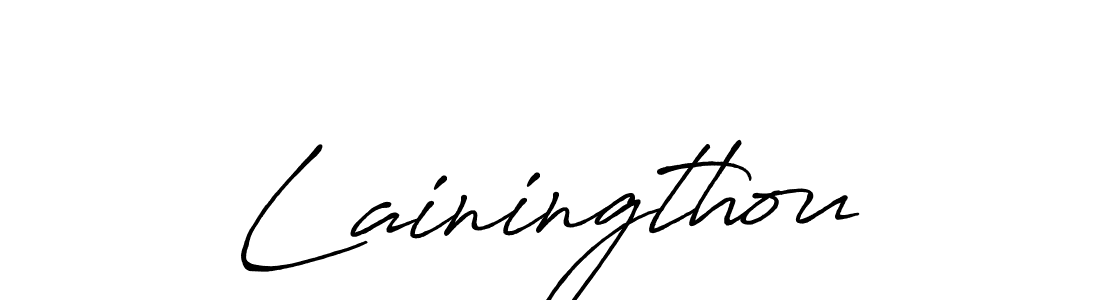 The best way (Antro_Vectra_Bolder) to make a short signature is to pick only two or three words in your name. The name Lainingthou include a total of six letters. For converting this name. Lainingthou signature style 7 images and pictures png
