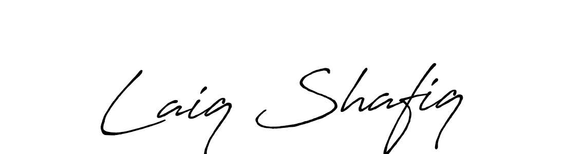 if you are searching for the best signature style for your name Laiq Shafiq. so please give up your signature search. here we have designed multiple signature styles  using Antro_Vectra_Bolder. Laiq Shafiq signature style 7 images and pictures png