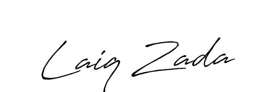 How to make Laiq Zada signature? Antro_Vectra_Bolder is a professional autograph style. Create handwritten signature for Laiq Zada name. Laiq Zada signature style 7 images and pictures png