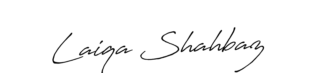 Also we have Laiqa Shahbaz name is the best signature style. Create professional handwritten signature collection using Antro_Vectra_Bolder autograph style. Laiqa Shahbaz signature style 7 images and pictures png