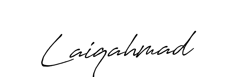 Design your own signature with our free online signature maker. With this signature software, you can create a handwritten (Antro_Vectra_Bolder) signature for name Laiqahmad. Laiqahmad signature style 7 images and pictures png