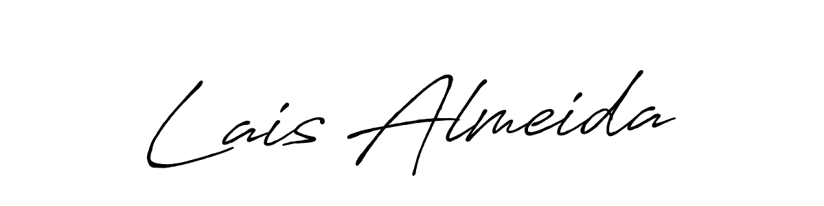 Once you've used our free online signature maker to create your best signature Antro_Vectra_Bolder style, it's time to enjoy all of the benefits that Lais Almeida name signing documents. Lais Almeida signature style 7 images and pictures png