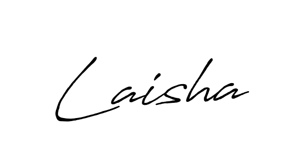 if you are searching for the best signature style for your name Laisha. so please give up your signature search. here we have designed multiple signature styles  using Antro_Vectra_Bolder. Laisha signature style 7 images and pictures png