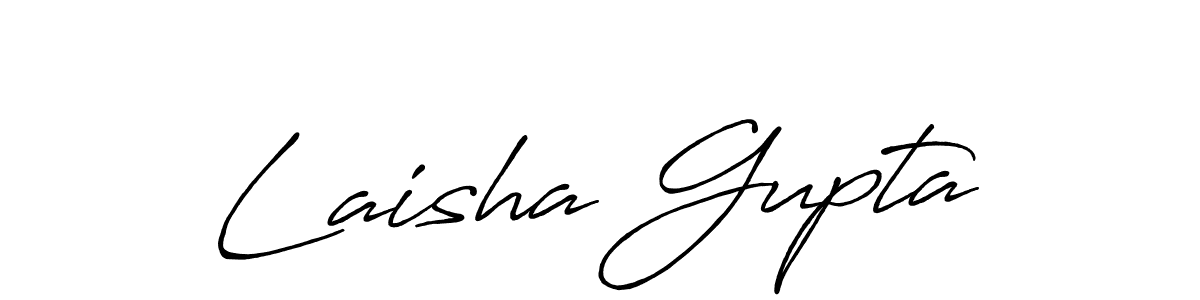 Make a short Laisha Gupta signature style. Manage your documents anywhere anytime using Antro_Vectra_Bolder. Create and add eSignatures, submit forms, share and send files easily. Laisha Gupta signature style 7 images and pictures png