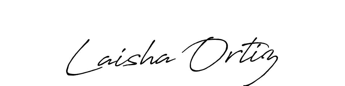 Use a signature maker to create a handwritten signature online. With this signature software, you can design (Antro_Vectra_Bolder) your own signature for name Laisha Ortiz. Laisha Ortiz signature style 7 images and pictures png