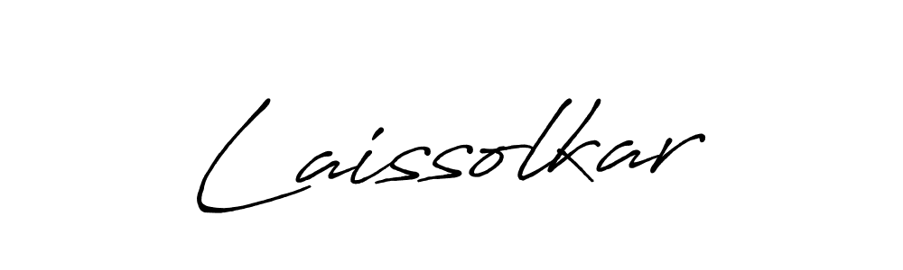 Design your own signature with our free online signature maker. With this signature software, you can create a handwritten (Antro_Vectra_Bolder) signature for name Laissolkar. Laissolkar signature style 7 images and pictures png