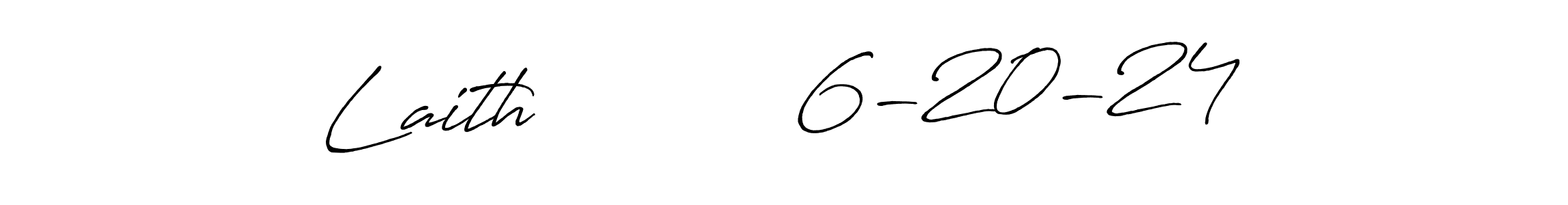 Create a beautiful signature design for name Laith           6-20-24. With this signature (Antro_Vectra_Bolder) fonts, you can make a handwritten signature for free. Laith           6-20-24 signature style 7 images and pictures png