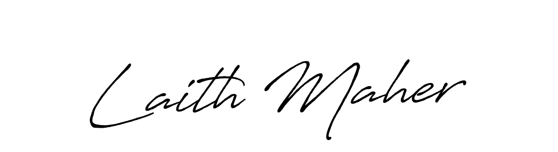 Also You can easily find your signature by using the search form. We will create Laith Maher name handwritten signature images for you free of cost using Antro_Vectra_Bolder sign style. Laith Maher signature style 7 images and pictures png