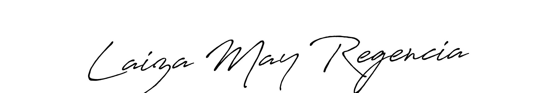 Make a beautiful signature design for name Laiza May Regencia. With this signature (Antro_Vectra_Bolder) style, you can create a handwritten signature for free. Laiza May Regencia signature style 7 images and pictures png