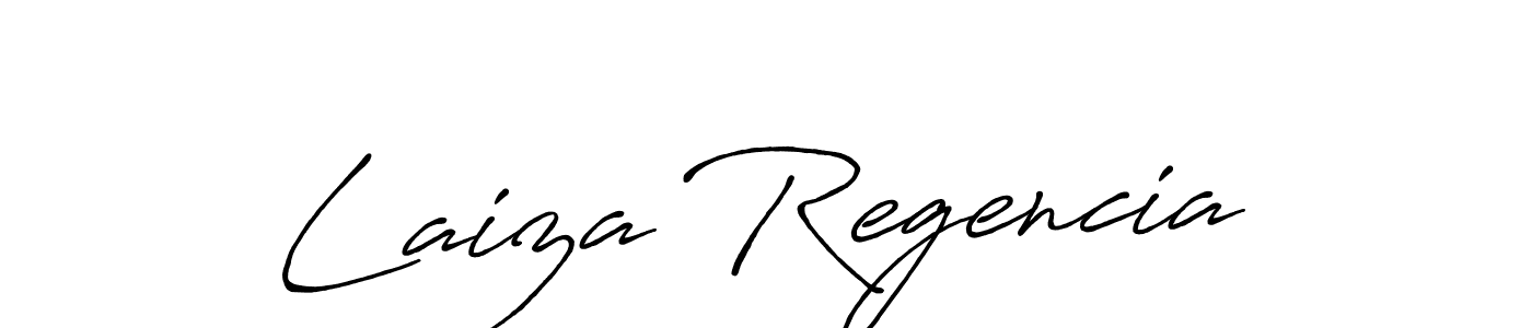 Create a beautiful signature design for name Laiza Regencia. With this signature (Antro_Vectra_Bolder) fonts, you can make a handwritten signature for free. Laiza Regencia signature style 7 images and pictures png