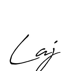 Make a beautiful signature design for name Laj. With this signature (Antro_Vectra_Bolder) style, you can create a handwritten signature for free. Laj signature style 7 images and pictures png