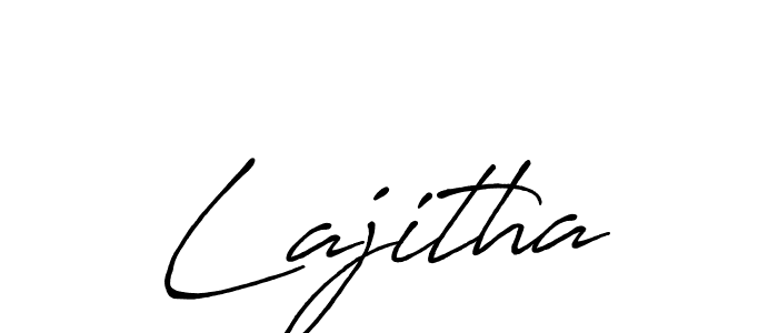 Lajitha stylish signature style. Best Handwritten Sign (Antro_Vectra_Bolder) for my name. Handwritten Signature Collection Ideas for my name Lajitha. Lajitha signature style 7 images and pictures png