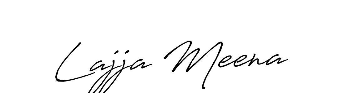 Also we have Lajja Meena name is the best signature style. Create professional handwritten signature collection using Antro_Vectra_Bolder autograph style. Lajja Meena signature style 7 images and pictures png