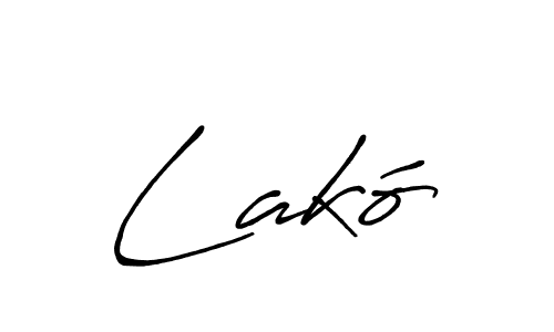 Once you've used our free online signature maker to create your best signature Antro_Vectra_Bolder style, it's time to enjoy all of the benefits that Lakó name signing documents. Lakó signature style 7 images and pictures png