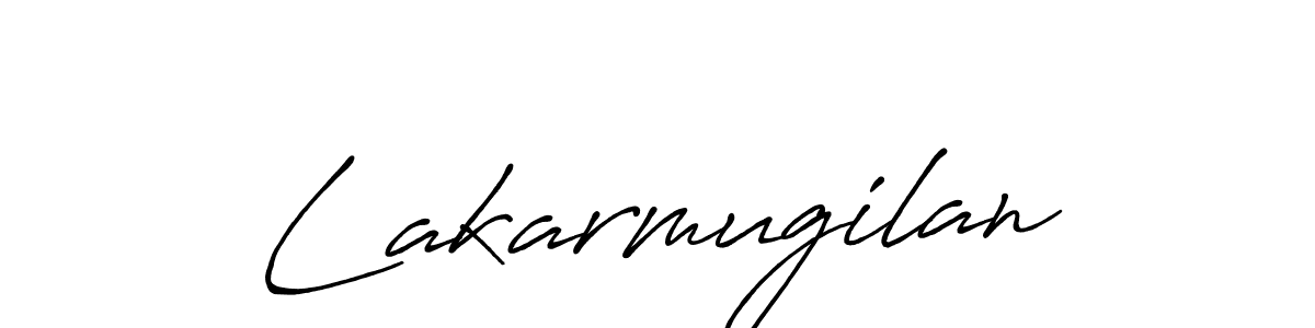 Create a beautiful signature design for name Lakarmugilan. With this signature (Antro_Vectra_Bolder) fonts, you can make a handwritten signature for free. Lakarmugilan signature style 7 images and pictures png
