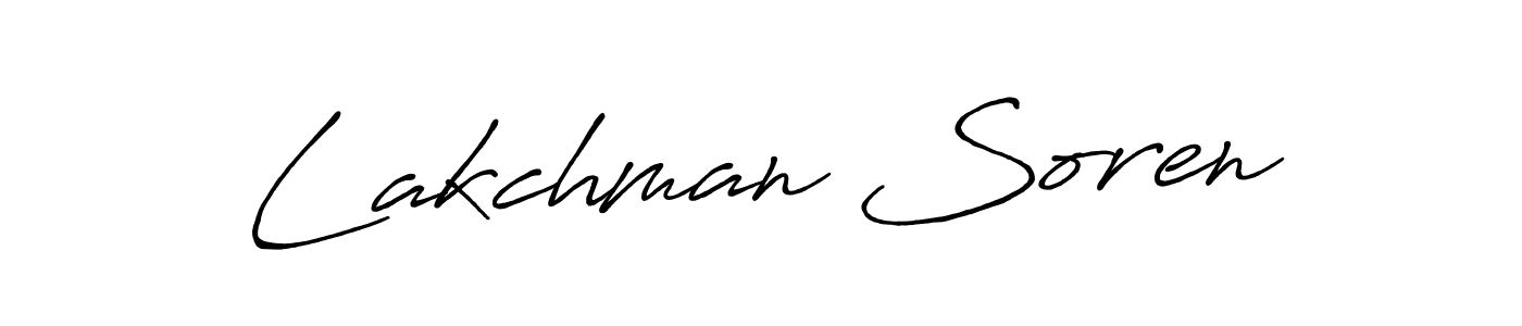 if you are searching for the best signature style for your name Lakchman Soren. so please give up your signature search. here we have designed multiple signature styles  using Antro_Vectra_Bolder. Lakchman Soren signature style 7 images and pictures png