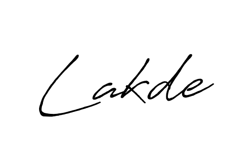Make a beautiful signature design for name Lakde. With this signature (Antro_Vectra_Bolder) style, you can create a handwritten signature for free. Lakde signature style 7 images and pictures png