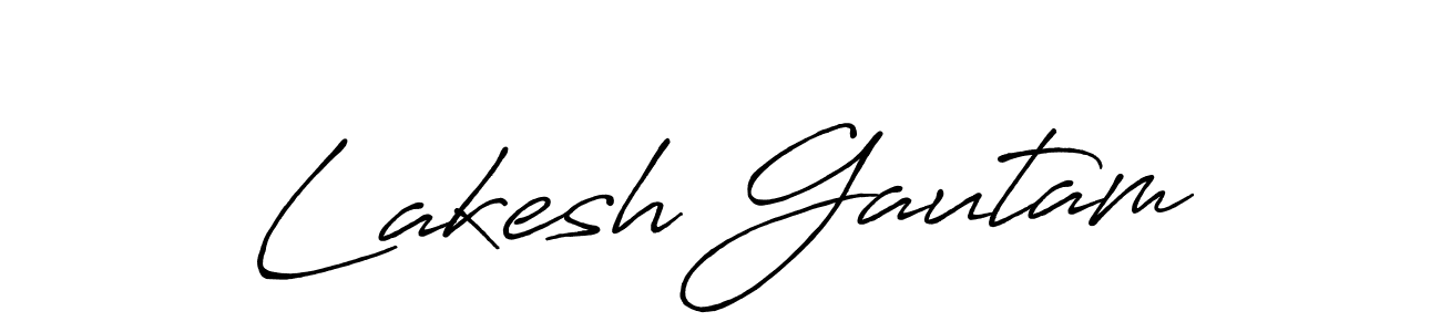 How to make Lakesh Gautam signature? Antro_Vectra_Bolder is a professional autograph style. Create handwritten signature for Lakesh Gautam name. Lakesh Gautam signature style 7 images and pictures png
