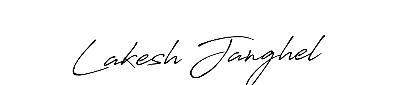 Lakesh Janghel stylish signature style. Best Handwritten Sign (Antro_Vectra_Bolder) for my name. Handwritten Signature Collection Ideas for my name Lakesh Janghel. Lakesh Janghel signature style 7 images and pictures png