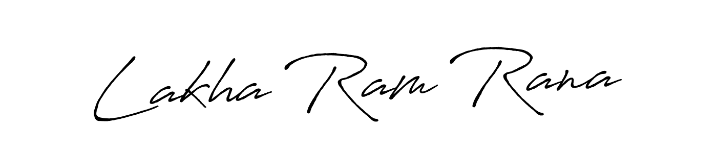 Design your own signature with our free online signature maker. With this signature software, you can create a handwritten (Antro_Vectra_Bolder) signature for name Lakha Ram Rana. Lakha Ram Rana signature style 7 images and pictures png