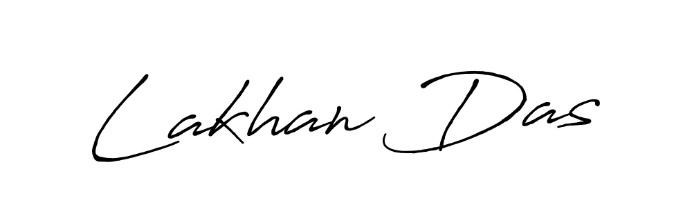 Use a signature maker to create a handwritten signature online. With this signature software, you can design (Antro_Vectra_Bolder) your own signature for name Lakhan Das. Lakhan Das signature style 7 images and pictures png