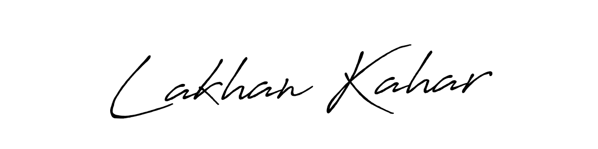 Design your own signature with our free online signature maker. With this signature software, you can create a handwritten (Antro_Vectra_Bolder) signature for name Lakhan Kahar. Lakhan Kahar signature style 7 images and pictures png