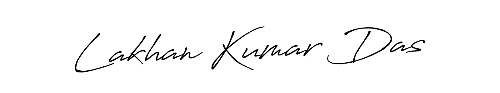 Create a beautiful signature design for name Lakhan Kumar Das. With this signature (Antro_Vectra_Bolder) fonts, you can make a handwritten signature for free. Lakhan Kumar Das signature style 7 images and pictures png