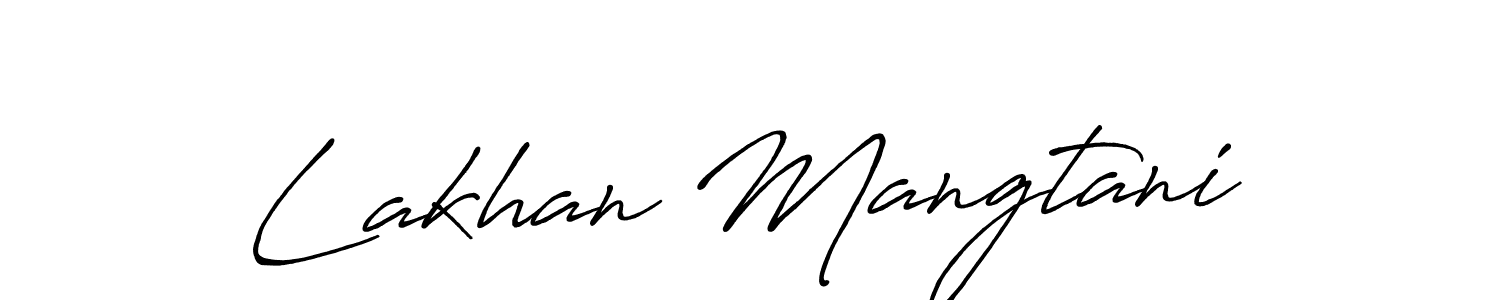 Once you've used our free online signature maker to create your best signature Antro_Vectra_Bolder style, it's time to enjoy all of the benefits that Lakhan Mangtani name signing documents. Lakhan Mangtani signature style 7 images and pictures png