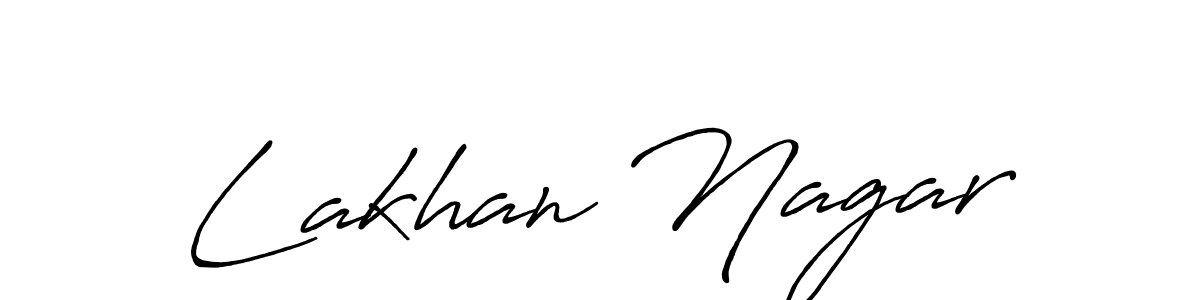 Lakhan Nagar stylish signature style. Best Handwritten Sign (Antro_Vectra_Bolder) for my name. Handwritten Signature Collection Ideas for my name Lakhan Nagar. Lakhan Nagar signature style 7 images and pictures png
