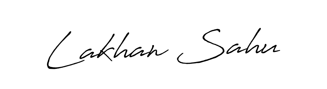 Lakhan Sahu stylish signature style. Best Handwritten Sign (Antro_Vectra_Bolder) for my name. Handwritten Signature Collection Ideas for my name Lakhan Sahu. Lakhan Sahu signature style 7 images and pictures png