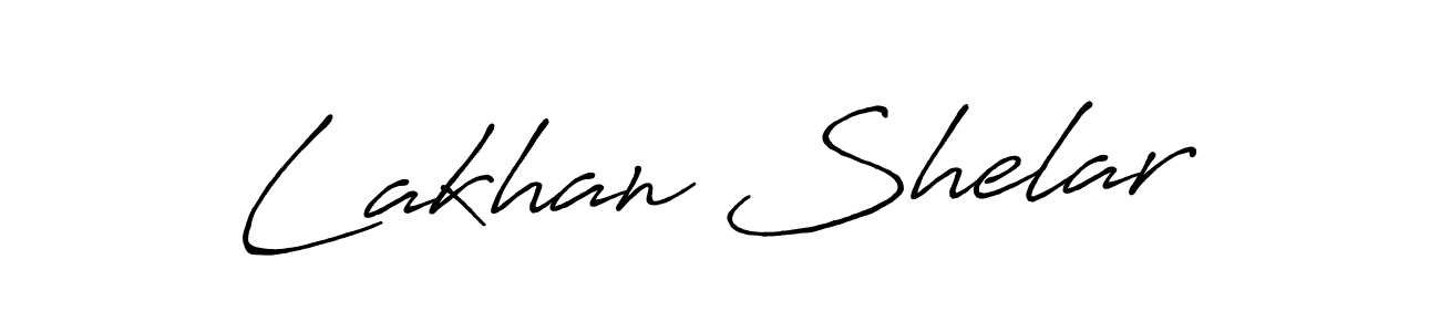 Make a beautiful signature design for name Lakhan Shelar. With this signature (Antro_Vectra_Bolder) style, you can create a handwritten signature for free. Lakhan Shelar signature style 7 images and pictures png