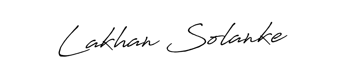 Design your own signature with our free online signature maker. With this signature software, you can create a handwritten (Antro_Vectra_Bolder) signature for name Lakhan Solanke. Lakhan Solanke signature style 7 images and pictures png