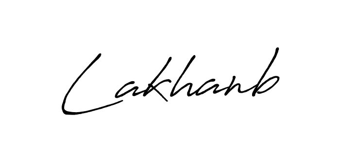 Make a beautiful signature design for name Lakhanb. With this signature (Antro_Vectra_Bolder) style, you can create a handwritten signature for free. Lakhanb signature style 7 images and pictures png