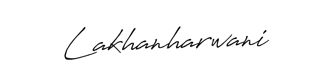 if you are searching for the best signature style for your name Lakhanharwani. so please give up your signature search. here we have designed multiple signature styles  using Antro_Vectra_Bolder. Lakhanharwani signature style 7 images and pictures png