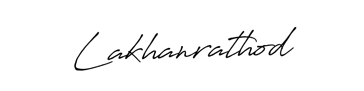 Use a signature maker to create a handwritten signature online. With this signature software, you can design (Antro_Vectra_Bolder) your own signature for name Lakhanrathod. Lakhanrathod signature style 7 images and pictures png
