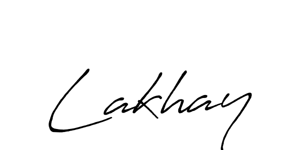 How to make Lakhay signature? Antro_Vectra_Bolder is a professional autograph style. Create handwritten signature for Lakhay name. Lakhay signature style 7 images and pictures png