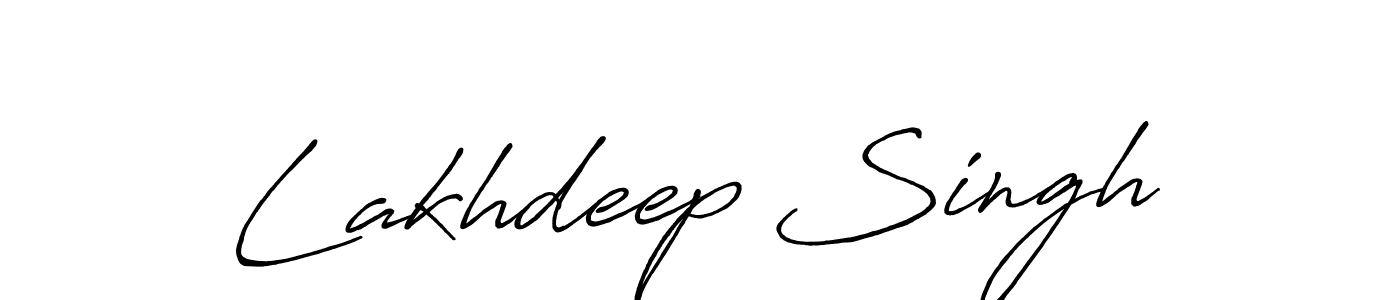 Make a beautiful signature design for name Lakhdeep Singh. With this signature (Antro_Vectra_Bolder) style, you can create a handwritten signature for free. Lakhdeep Singh signature style 7 images and pictures png