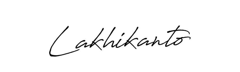 Design your own signature with our free online signature maker. With this signature software, you can create a handwritten (Antro_Vectra_Bolder) signature for name Lakhikanto. Lakhikanto signature style 7 images and pictures png