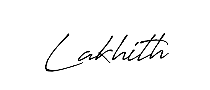 Create a beautiful signature design for name Lakhith. With this signature (Antro_Vectra_Bolder) fonts, you can make a handwritten signature for free. Lakhith signature style 7 images and pictures png