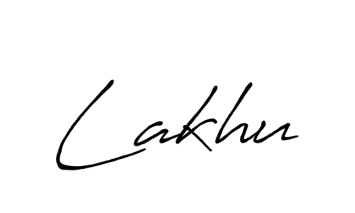 Lakhu stylish signature style. Best Handwritten Sign (Antro_Vectra_Bolder) for my name. Handwritten Signature Collection Ideas for my name Lakhu. Lakhu signature style 7 images and pictures png