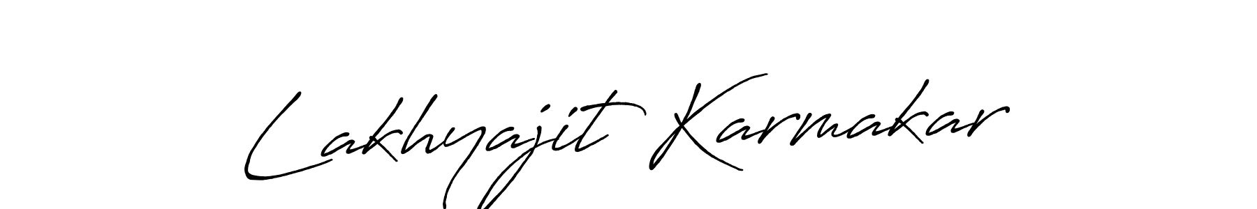 Make a beautiful signature design for name Lakhyajit Karmakar. With this signature (Antro_Vectra_Bolder) style, you can create a handwritten signature for free. Lakhyajit Karmakar signature style 7 images and pictures png